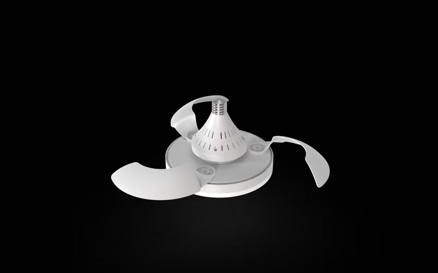 Cahaya kipas UFO, kipas siling soket cahaya dimmable, 3 warna 3000k-6500k